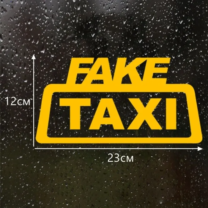 Fake Taxi - auto vinyl stickerStickers