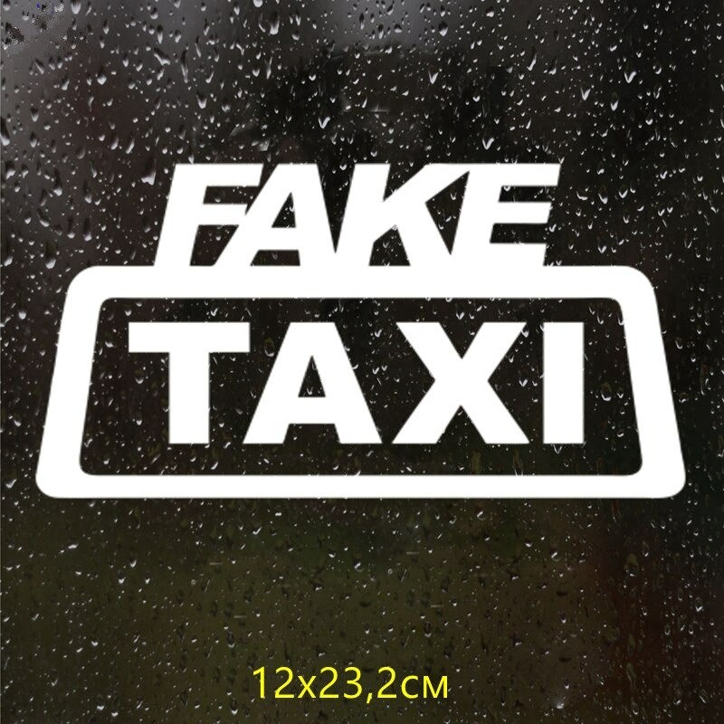 Fake Taxi - auto vinyl stickerStickers