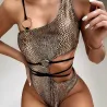 Snake skin - bikini / bathing suit - with ring strap