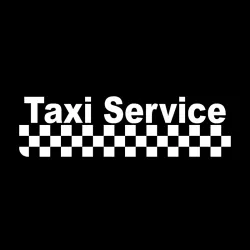 Taxi Service - auto vinyl sticker - 15.8 * 4.5 cmStickers