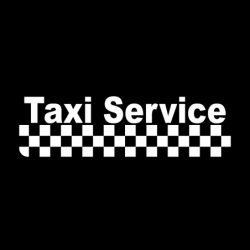 Taxi service - car vinyl sticker - 15.8 * 4.5cm