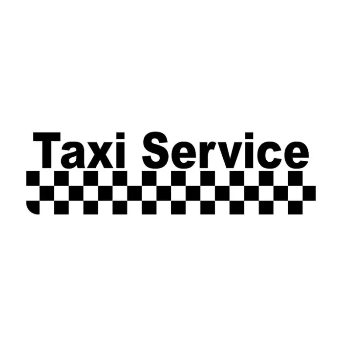 Taxi Service - winylowa naklejka samochodowa - 15.8 * 4.5 cmNaklejki