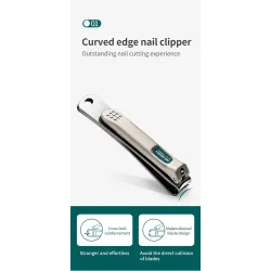 Profesjonalny zestaw do manicure/pedicure - stal nierdzewna - z etui - 8 sztukClippers & Trimmers