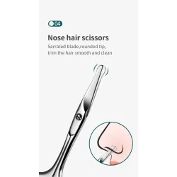 Professionelles Maniküre- / Pediküre-Set - Edelstahl - mit Etui - 8-teilig