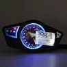 Digital vägmätare - hastighetsmätare för motorcykel med LED LCD-display