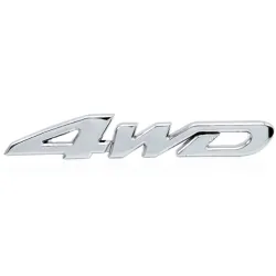 4WD Chrom Autoaufkleber