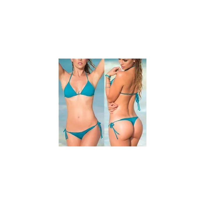 Ensemble bikini sexy - maillot de bain - avec string - taille unique
