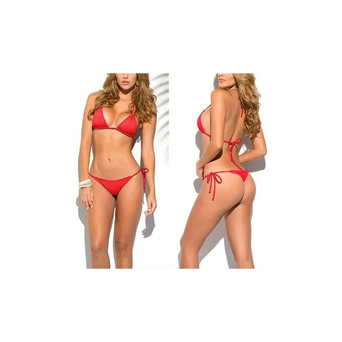 Ensemble bikini sexy - maillot de bain - avec string - taille unique