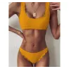 Sexy bikiniset - geribbeld - met push upBadkleding