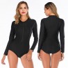 One piece swimsuit - long sleeve - with zipperSwimming