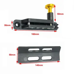 Support d'extincteur - réglable - aluminium