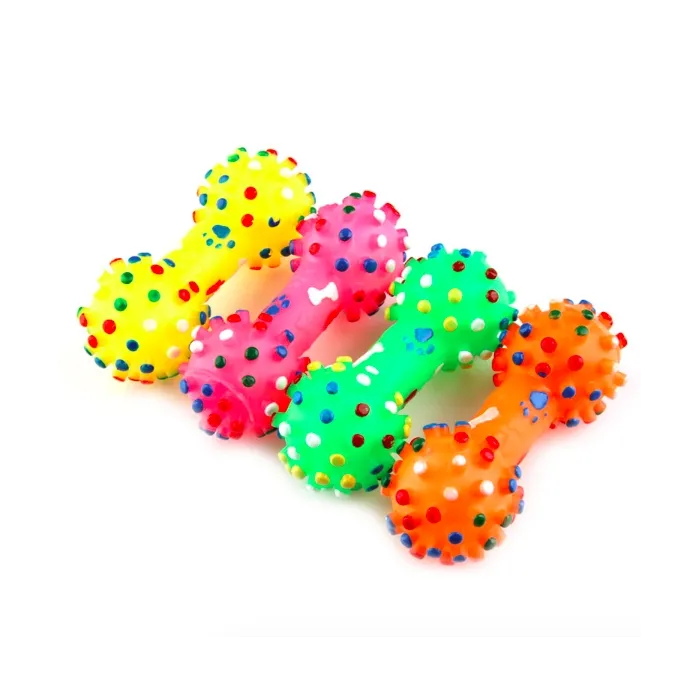 Piskliwy dźwięk - gumowa kość dla psa - zabawka dla zwierzątZwierzęta Domowe