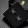 Spider shaped trendy cufflinks