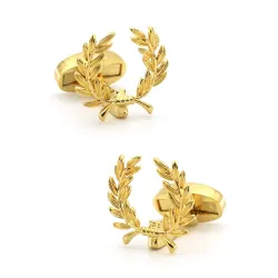 Wheat spike - golden cufflinksCufflinks