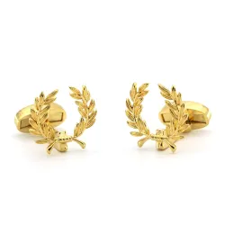 Wheat spike - golden cufflinksCufflinks