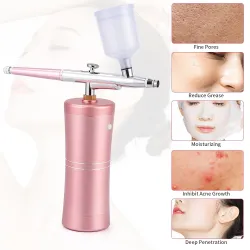 Mini luftkompressor - sprutpistol - airbrush - kit för nagelkonst / smink / dekoration av kakor