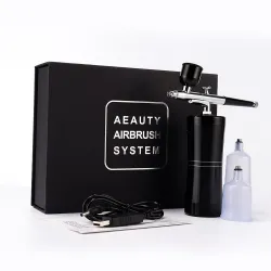 Mini-Luftkompressor – Spritzpistole – Airbrush – Kit für Nagelkunst / Make-up / Kuchendekoration