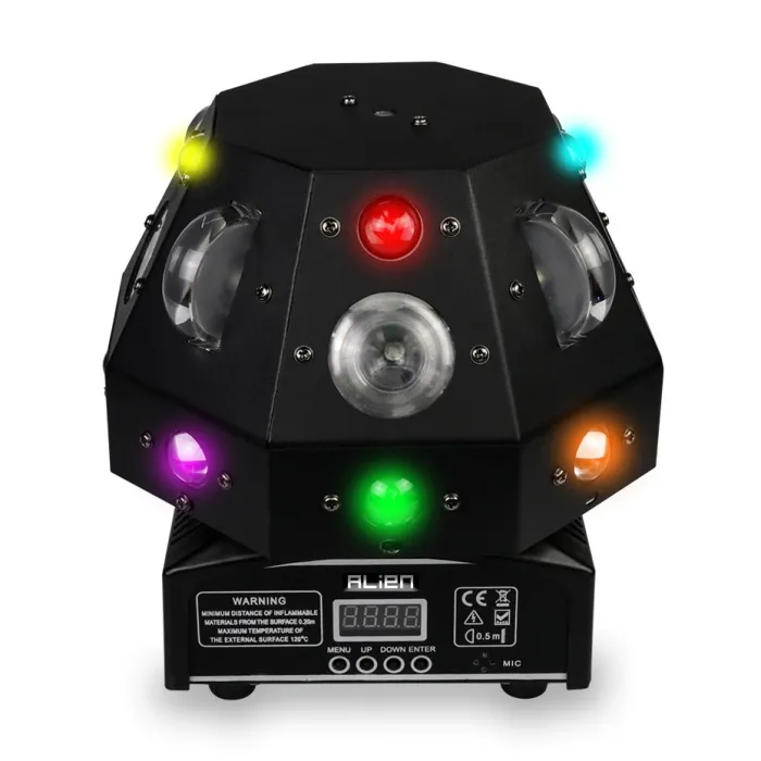 4 w 1 - laser sceniczny - projektor świetlny - ruchoma głowica - DMX - RGB - LEDOświetlenie sceniczne i eventowe