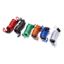 2.5M spring cable lock - anti theft protection - alarm