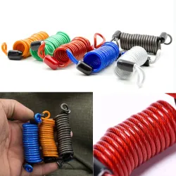 2.5M spring cable lock - anti theft protection - alarm