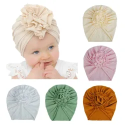 Cappello sottile / turbante con nodo a fiore - per ragazze