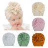 Chapeau fin / turban avec nœud fleur - pour les filles