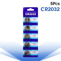 3V BR2032 DL2032 ECR2032 CR2032 Lithium cell battery - button batteries - 5 pieces
