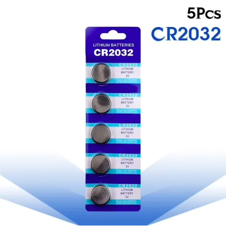 3V BR2032 DL2032 ECR2032 CR2032 Litiumcellsbatteri - knappcellsbatterier - 5 st