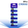 3V BR2032 DL2032 ECR2032 CR2032 Lithium cell battery - button batteries - 5 pieces