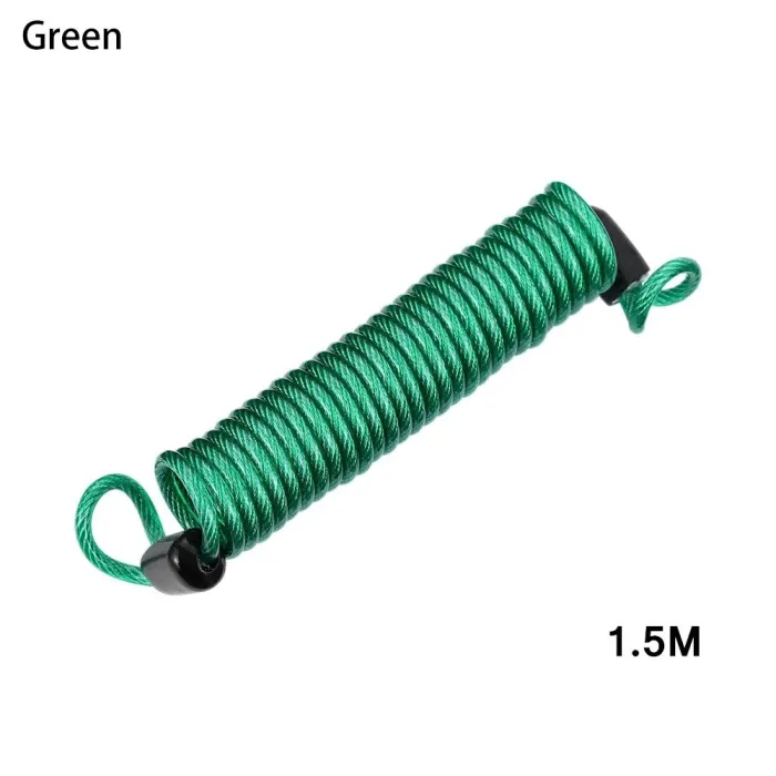 Bicicleta2.5M spring cable lock - anti theft protection - alarm