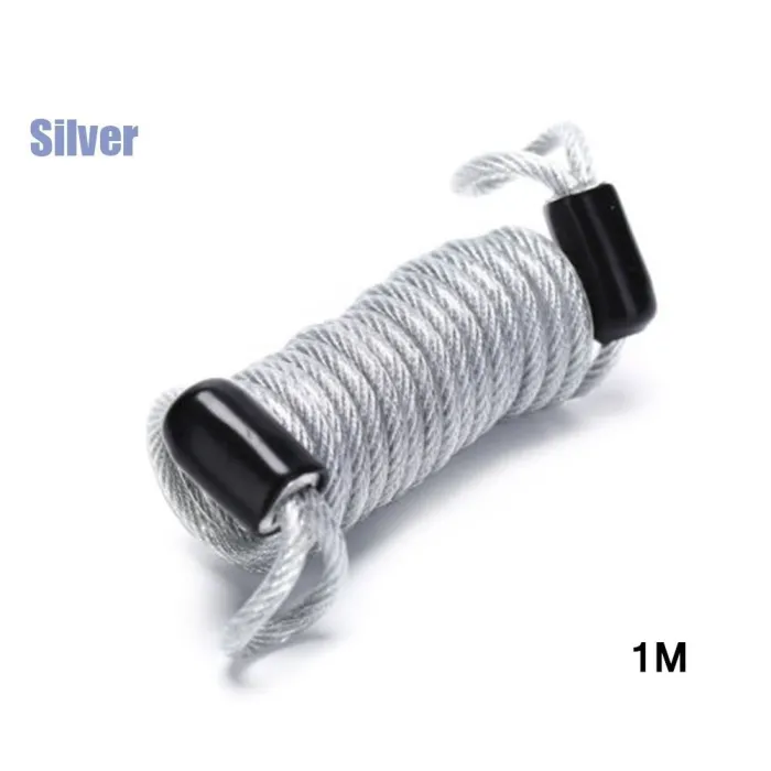 Bicicleta2.5M spring cable lock - anti theft protection - alarm