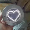 Heart shaped - solar panel lights - lawn / porch / patio