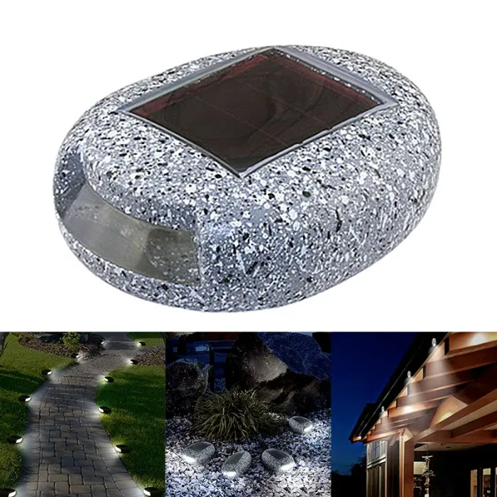 Kamień dekoracyjny LED - solarna lampa ogrodowa - wodoodporna - ogród / patioOświetlenia słonecznego