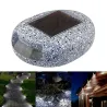 Decorative LED stone - solar garden light - waterproof - garden / patio