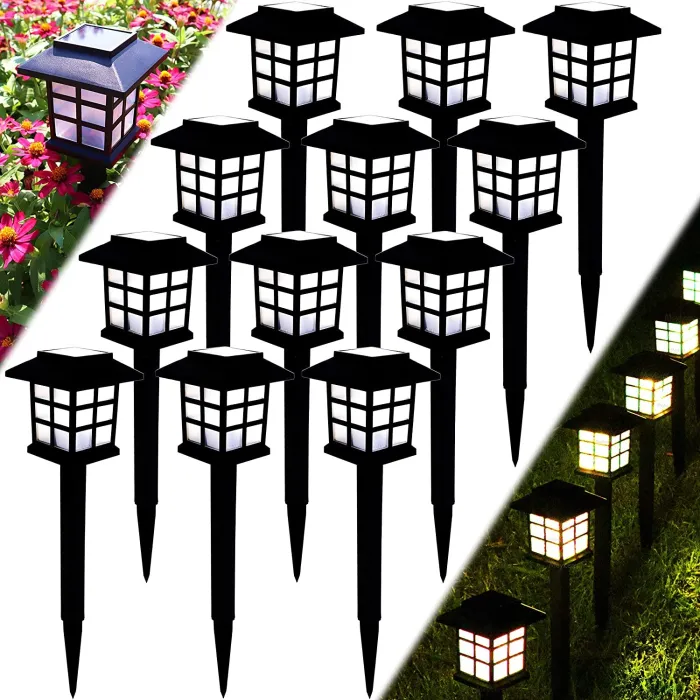 Solar lamps - IP68 - waterproof - garden / walkway / patio