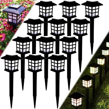 Solar lamps - IP68 - waterproof - garden / walkway / patio