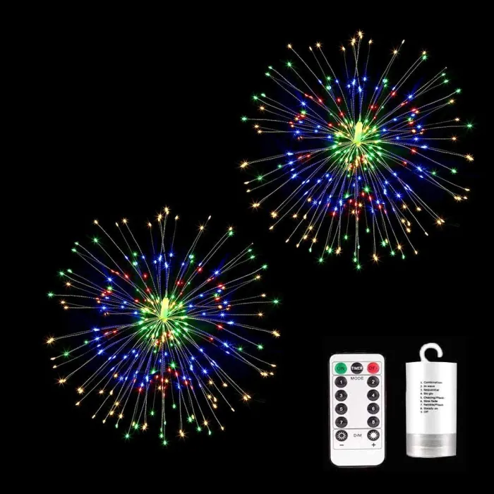 Vuurwerk lichtslinger - LED string - met afstandsbediening - waterdicht - kerst-/buitendecoratieLED strips