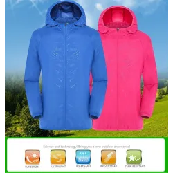 ChaquetasChaqueta impermeable de secado rápido con protección UV unisex