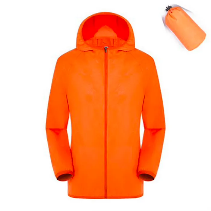 UV-skydd snabbtorkande vattentät jacka unisex
