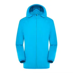 Veste imperméable à séchage rapide avec protection UV unisexe