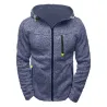 Hoodies & SudaderaSudadera con capucha de algodón para hombre con cremallera