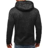 Herren Baumwoll Hoodie mit Reißverschluss