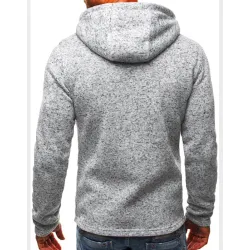 Hoodies & SudaderaSudadera con capucha de algodón para hombre con cremallera