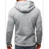 Hoodies & SudaderaSudadera con capucha de algodón para hombre con cremallera