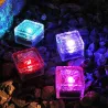 Lampe solaire jardin / allée - brique / pierre de verre - LED