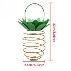 Solar garden light - hanging lamp / lantern - waterproof - LED - pineapple shape