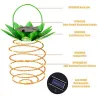 Solar garden light - hanging lamp / lantern - waterproof - LED - pineapple shape