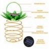 Solar-Gartenleuchte - Hängelampe / Laterne - wasserdicht - LED - Ananasform