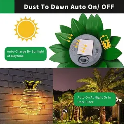 Solarna lampa ogrodowa - lampa wisząca / latarnia - wodoodporna - LED - kształt ananasaOświetlenia słonecznego