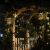 Solar garden light - hanging lamp / lantern - waterproof - LED - pineapple shape